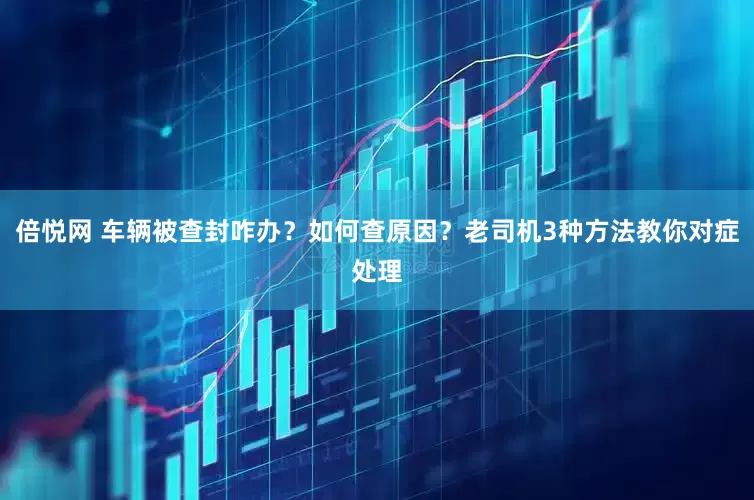 倍悦网 车辆被查封咋办？如何查原因？老司机3种方法教你对症处理